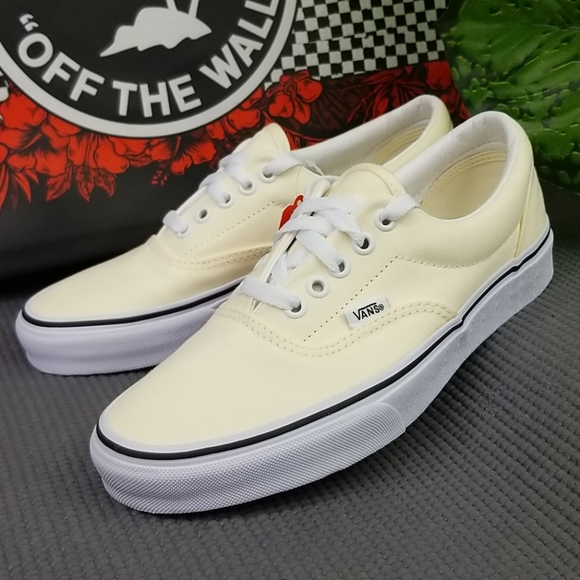 Vans Era Classic Sneakers Shoes Cream/White Womens - Picture 2 of 11